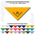 14"x14"x20" Athletic Gold Custom Printed Imported 100% Cotton Pet Bandanna
